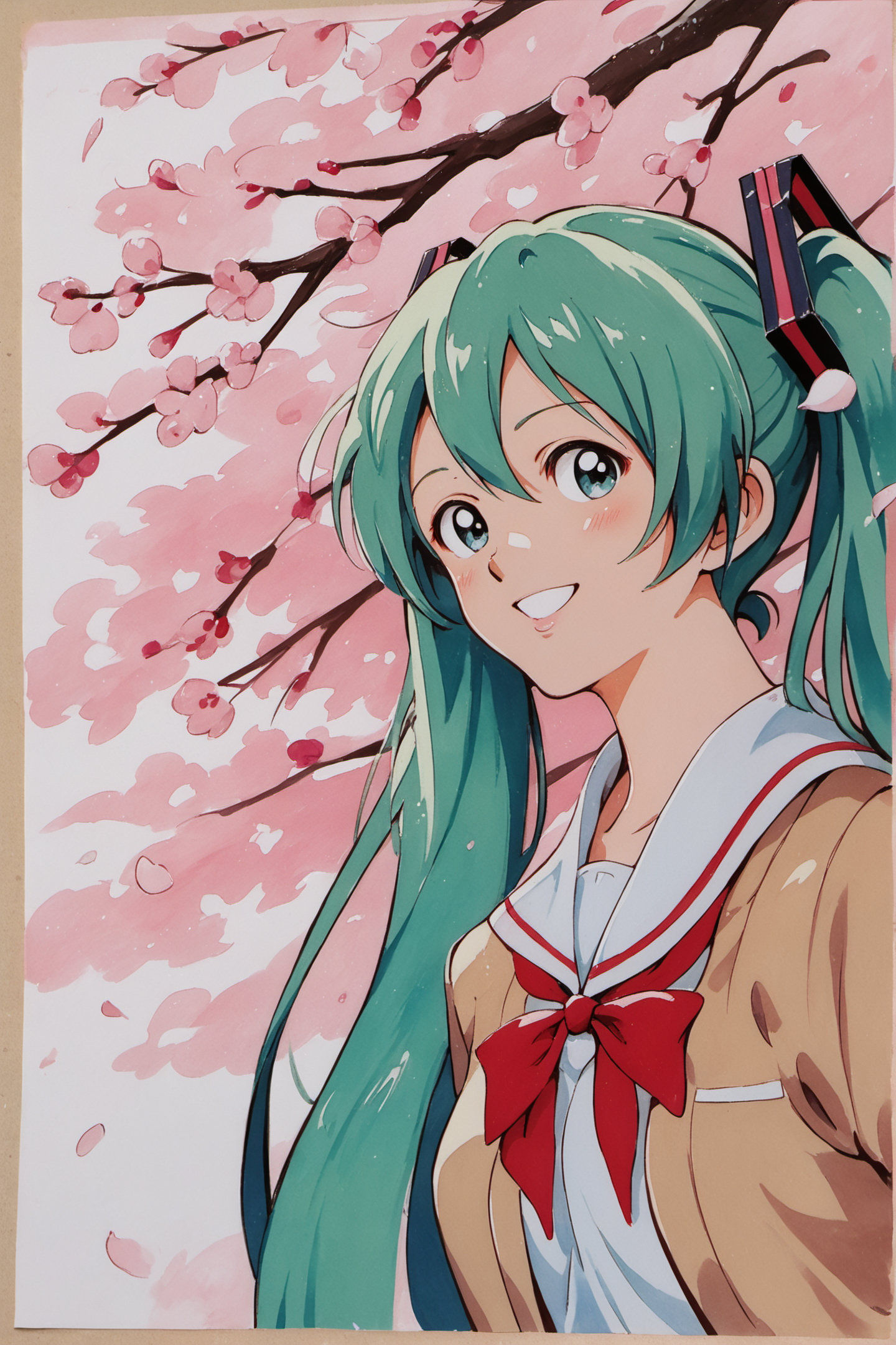 28262-1922663019-1girl, solo, hatsune miku, school uniform, green hair,cherry blossoms, cherry hair ornament, hanami, sakura,smile,looking at vie.png